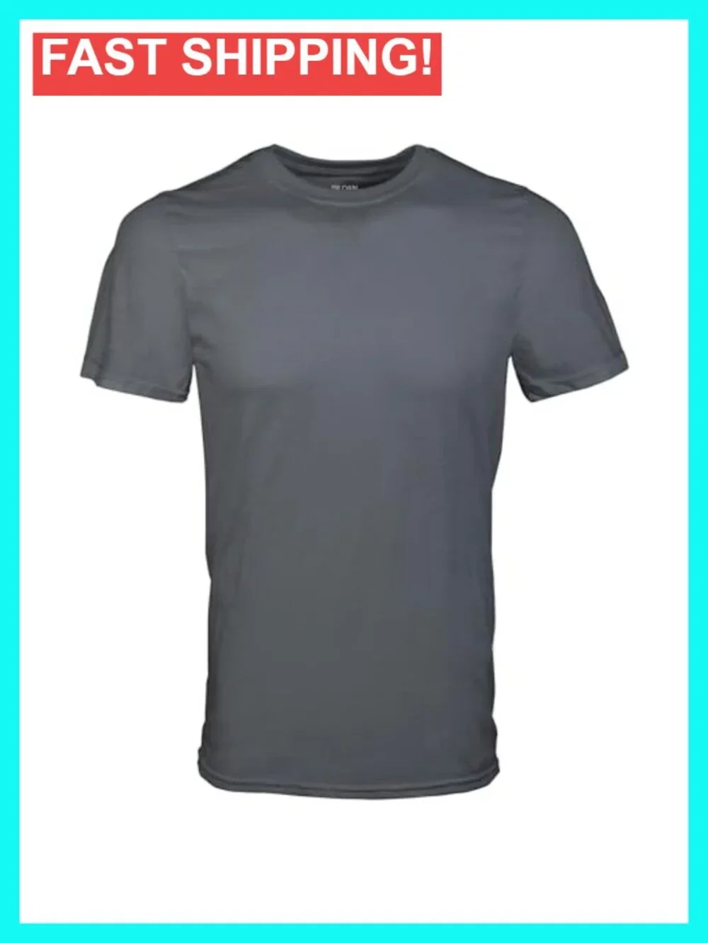 Men's Cotton Crew T-Shirts Multipack Moisture Wicking Undershirts